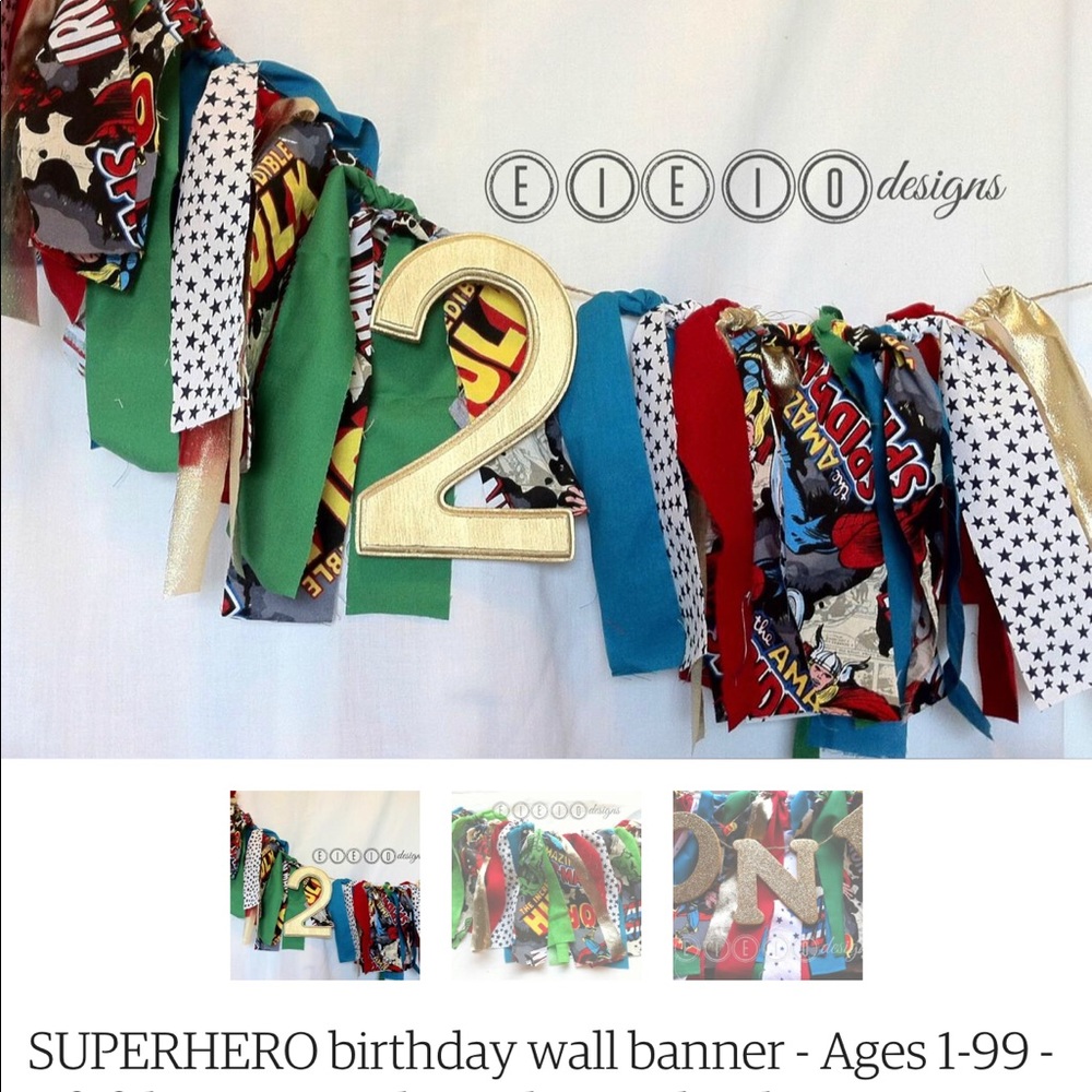 Marvel Adventure birthday banner